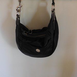 Coach Hampton 1891 Black Satin Nylon Hobo